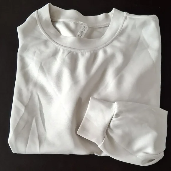 Lululemon Perfectly Oversized Cropped Crew *Softstrem Bone Coloropal  Size 8 NEW - Picture 6 of 7